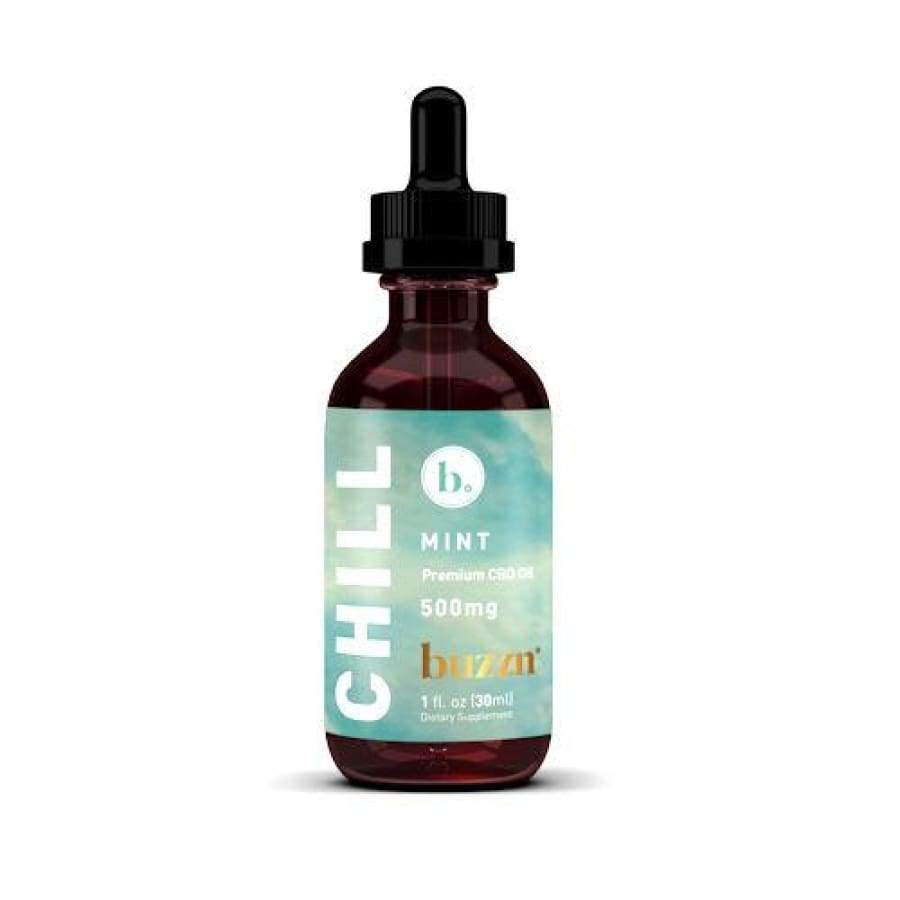 Buzzn | Chill Mint CBD Hemp Oil (1oz 500mg) - CBD Oils