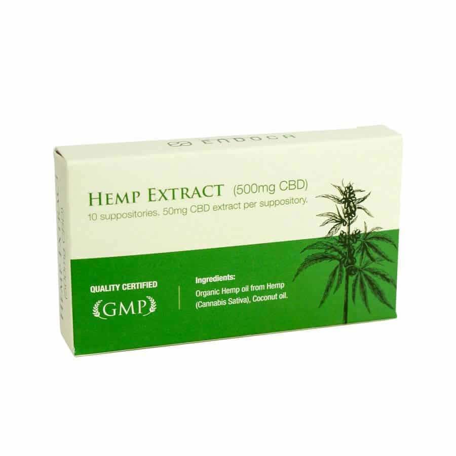 Endoca | Hemp Extract Suppositories (10-Pack 500mg) - CBD Misc
