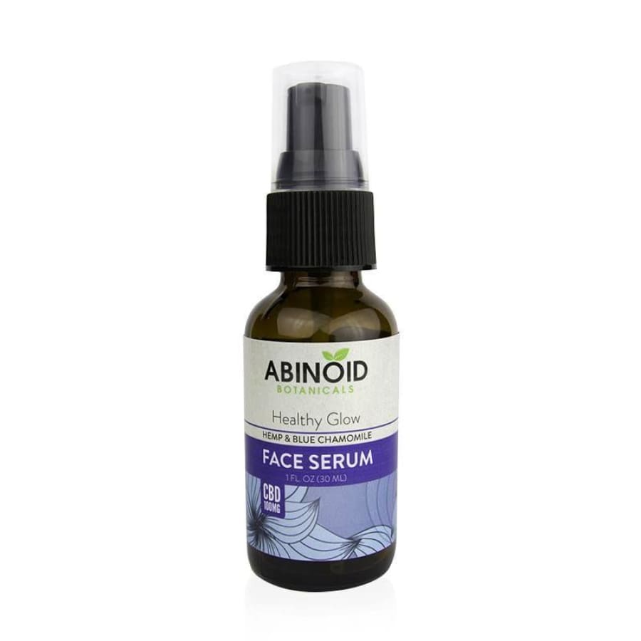 Abinoid | Healthy Glow Face Serum w/ Blue Chamomile & Hemp (1oz 100mg) - CBD Cosmetics