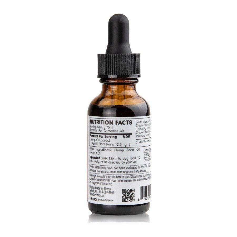 Made By Hemp | Dog Tincture (1oz 500mg) - CBD Pets