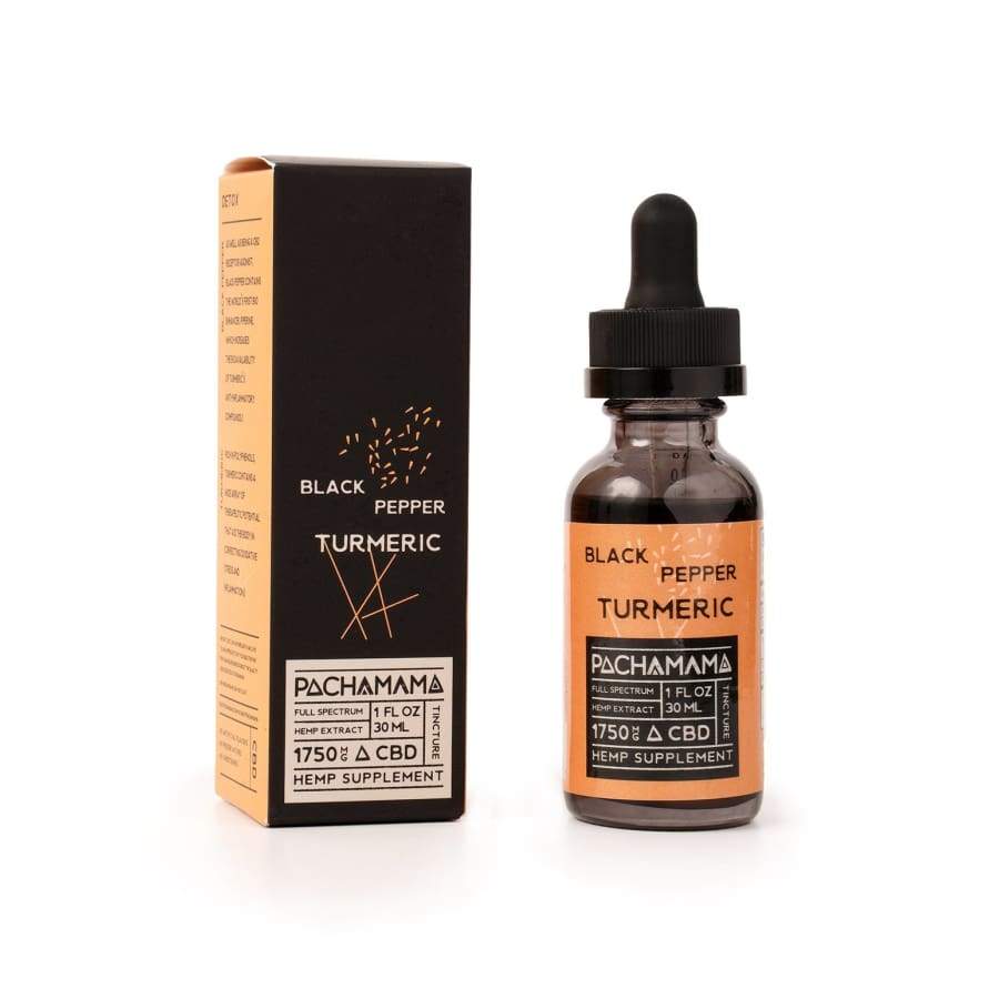 Pachamama | CBD Tincture - Black Pepper Turmeric (1oz 750 mg) - CBD Oils