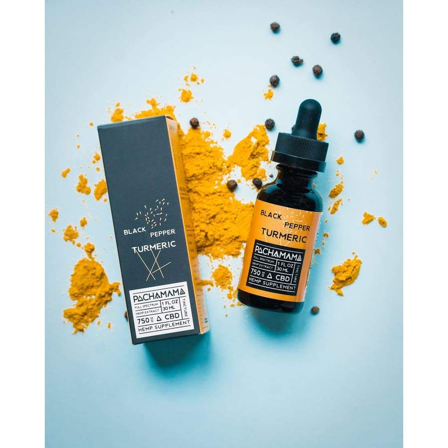 Pachamama | CBD Tincture - Black Pepper Turmeric (1oz 750 mg) - CBD Oils