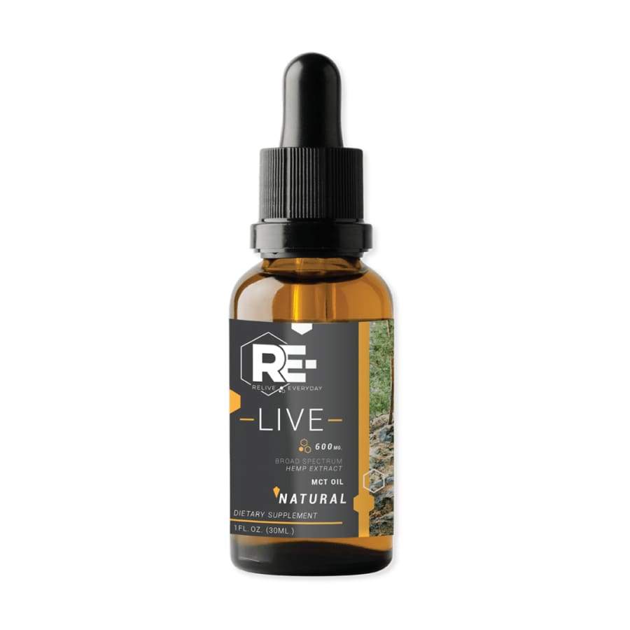 Relive Everyday | RE-LIVE Natural Hemp Extract CBD Oil (1oz 600-1800mg) - CBD Oils