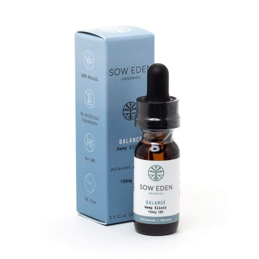 Sow Eden | Balance Natural Flavored CBD Oil (.5oz 750mg) - CBD Oils