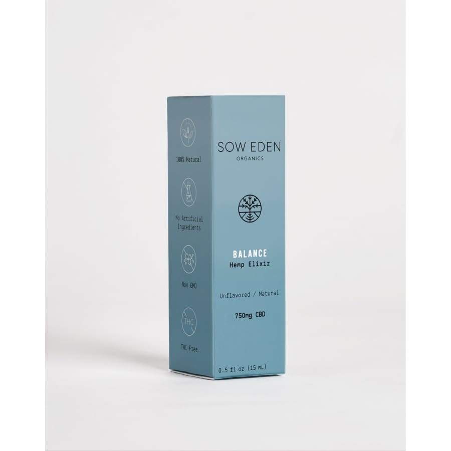 Sow Eden | Balance Natural Flavored CBD Oil (.5oz 750mg) - CBD Oils