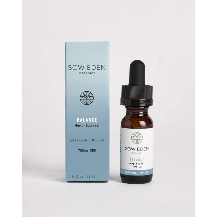 Sow Eden | Balance Natural Flavored CBD Oil (.5oz 750mg) - CBD Oils