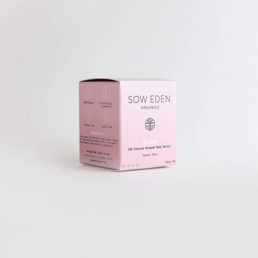 Sow Eden | Bloom Damask Rose CBD Body Butter (1.5oz 150mg) - CBD Topicals