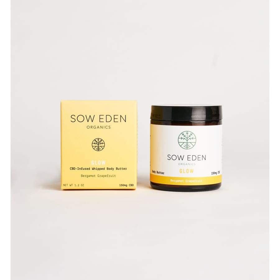 Sow Eden | Glow CBD Body Butter with Bergamot & Grapefruit (1.2oz 150mg) - CBD Topicals