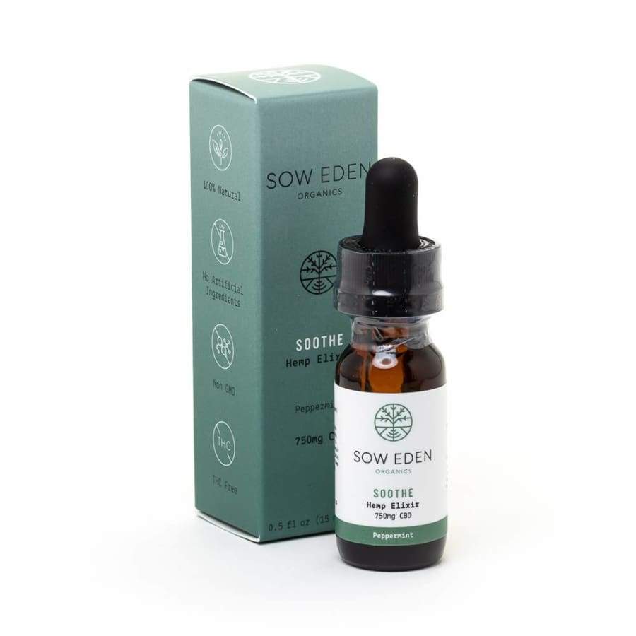 Sow Eden | Soothe CBD Oil with Peppermint (.5oz 750mg) - CBD Oils