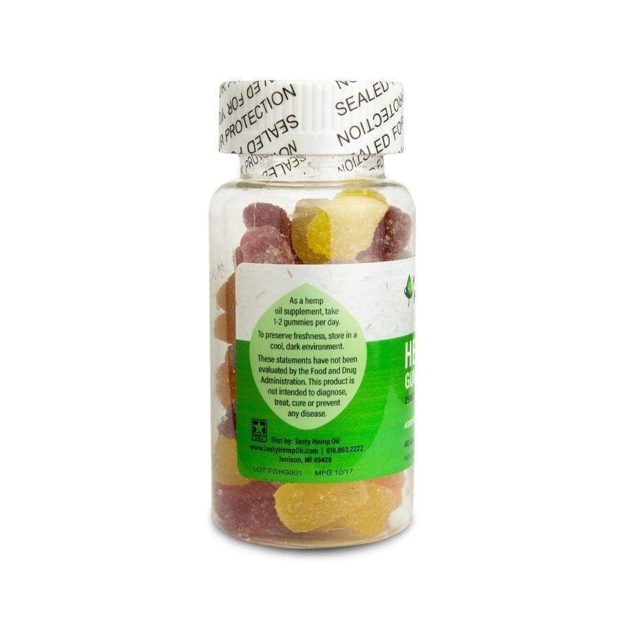 Tasty Hemp Oil | Assorted CBD Gummy Bears (40 ct 25mg) - CBD Edibles