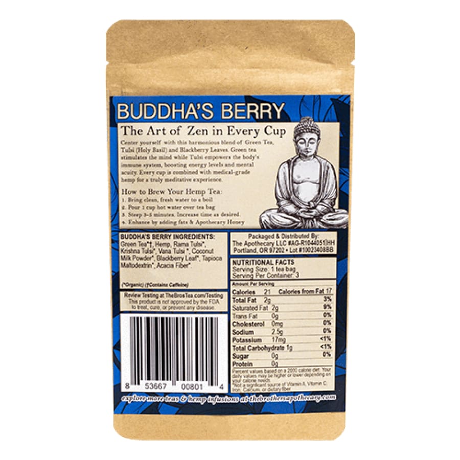 The Brothers Apothecary | Buddhas Berry Tea - CBD Teas