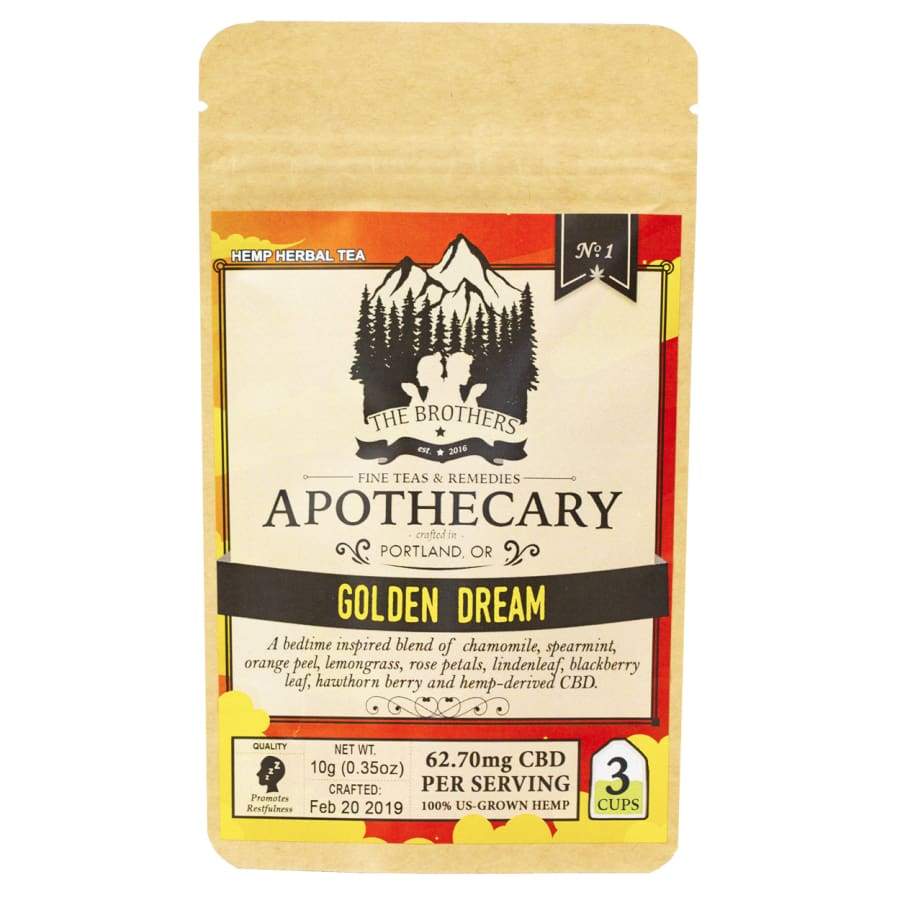 The Brothers Apothecary | Golden Dream Tea - 3 Pack - CBD Teas