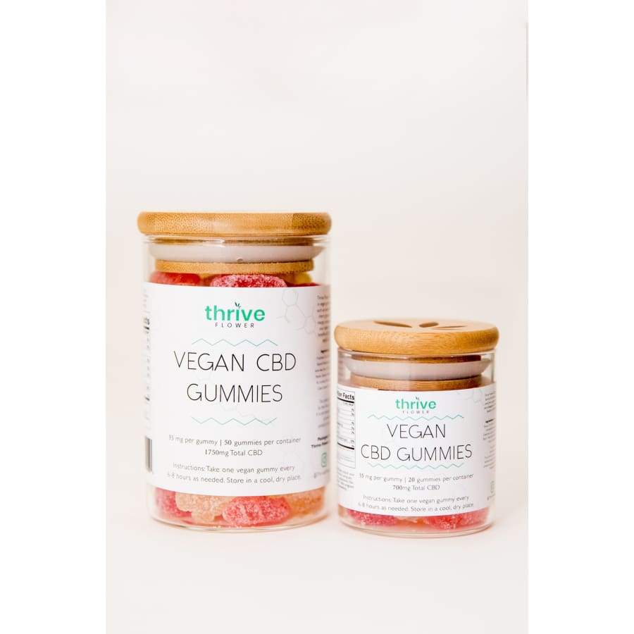 Thrive | CBD Fruit Vegan Gummies (20-50ct 700-1750mg) - CBD Gummies